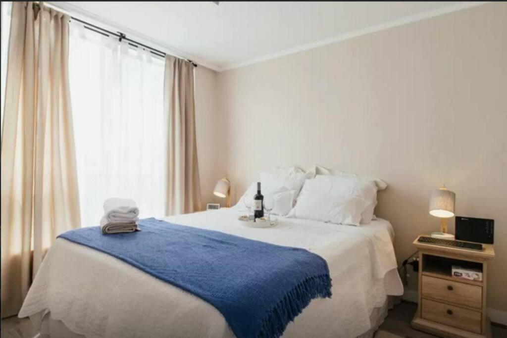 Vista A Cerro Santa Lucia Con Aire Acondicionado Apartamento Santiago